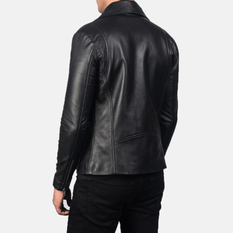 Mens Noah Black Leather Biker Jacket3-8-1557058585788